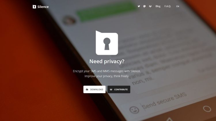 Silence – Secure Your SMS Message