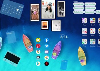 Wide Launcher – 3x wider home screen