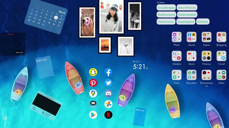 Wide Launcher – 3x wider home screen